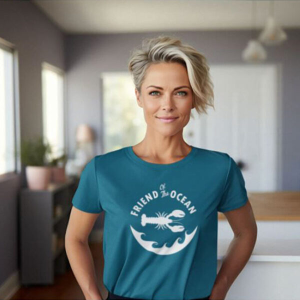 lobster t-shirt woman mockup
